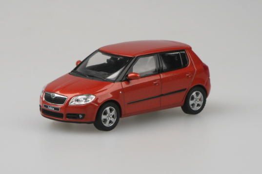 Škoda Fabia II, 2006 (Tangerine Orange Metallic)