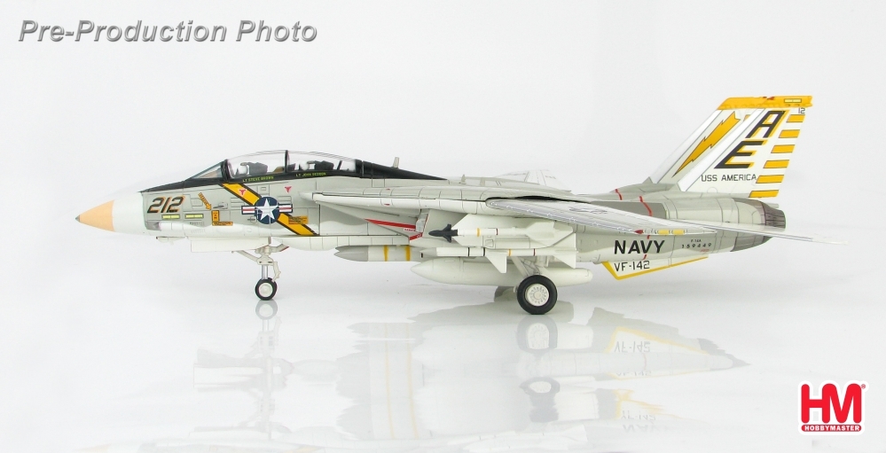 F-14A Tomcat USN VF-142 Ghostriders, AE212, USS America, 1976