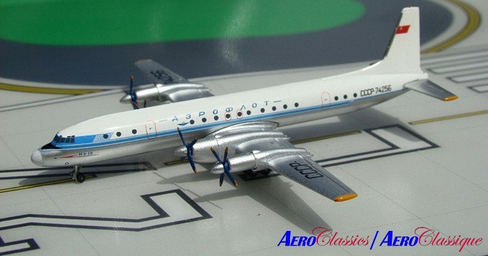 Il-18D Aeroflot, reg. 74256, Light Blue