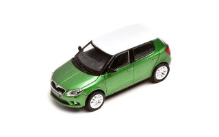 Škoda Fabia II RS (Rallye Green + White roof)